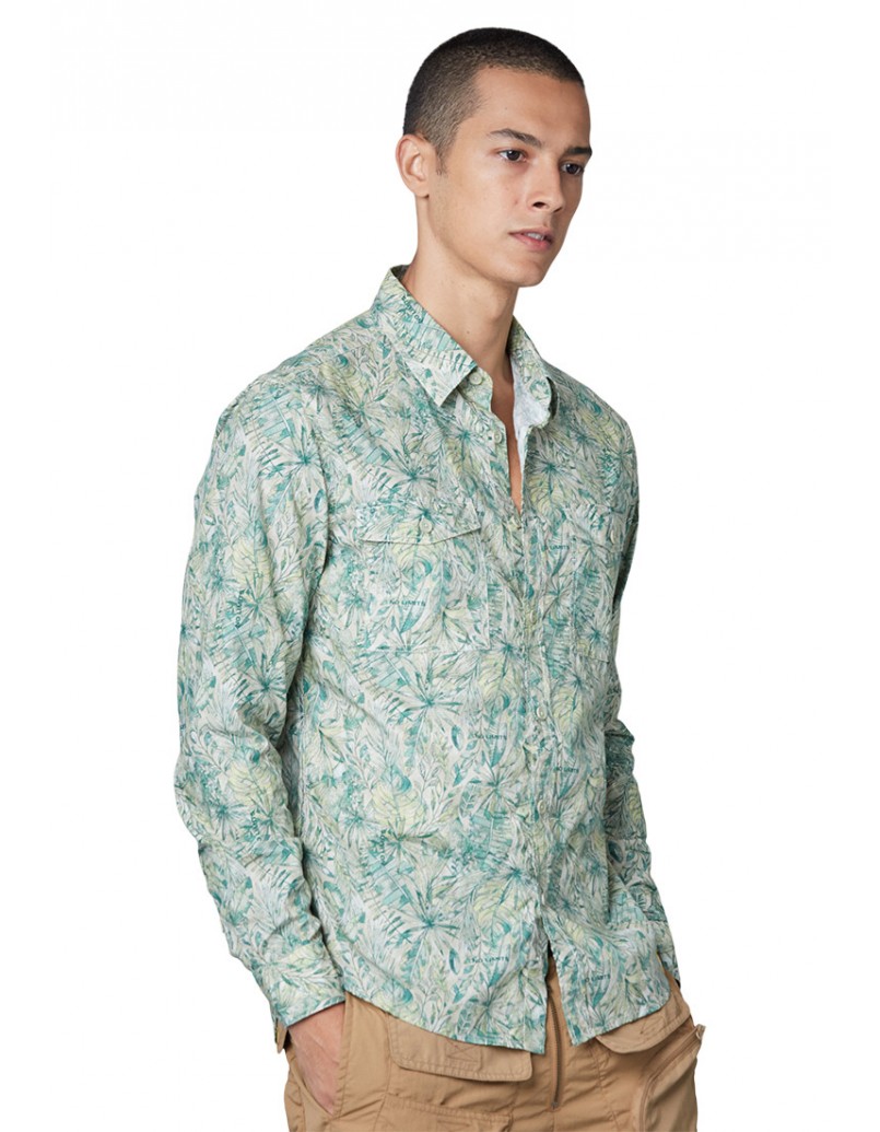 C by camel active Long Sleeve Shirt in Tropical Jungle Camo Print  (103-SS21C1701-2XL)