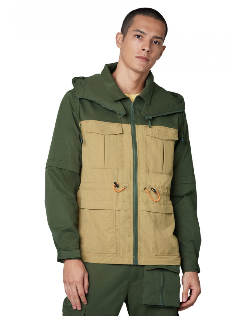 C by camel active Parka Jacket with Detachable Hoodie and Sleeve  (600-SS21C0239-2XL)